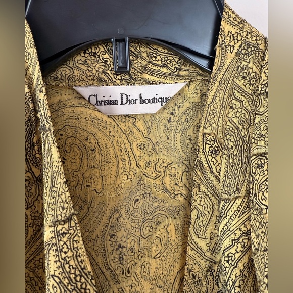 Vintage Christian Dior Paisley Blouse - Picture 5 of 8